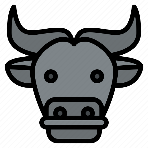 Buffalo, animal, face, avatar, nature, life, farm icon - Download on Iconfinder