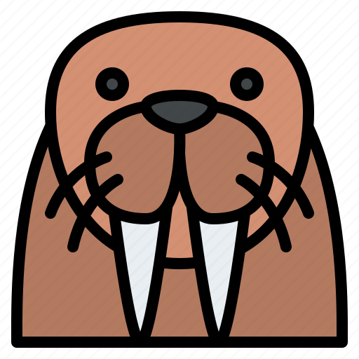 Walrus, animal, face, avatar, nature, sea icon - Download on Iconfinder