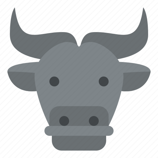 Buffalo, animal, face, avatar, nature, life, farm icon - Download on Iconfinder