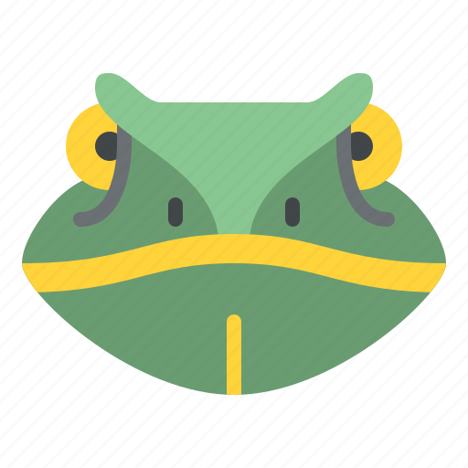 Chameleon, animal, face, avatar, nature, life icon - Download on Iconfinder