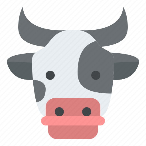 Cow, animal, face, avatar, nature, life, farm icon - Download on Iconfinder