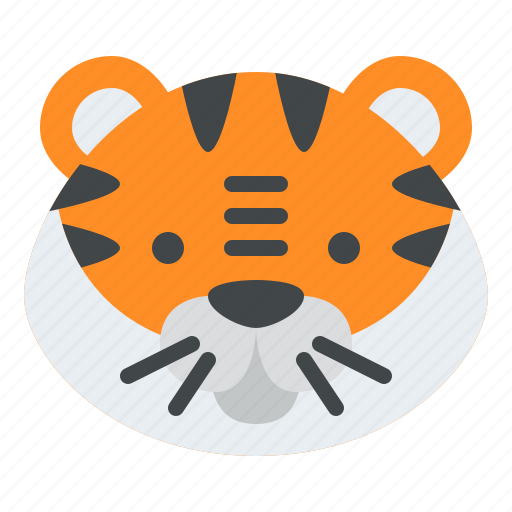 Tiger, animal, face, avatar, nature, wild, life icon - Download on Iconfinder