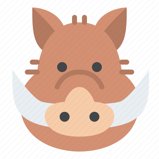 Wild, pig, animal, face, avatar, nature, life icon - Download on Iconfinder