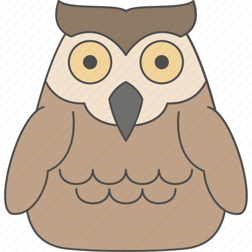 Animal, owl, cartoon, wildlife, wild icon - Download on Iconfinder