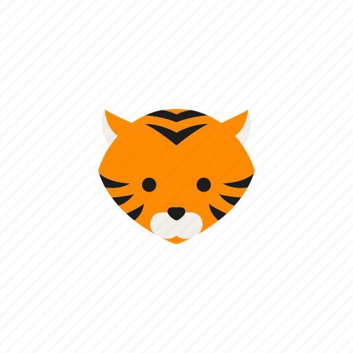 Animal, concept, design, face, predator, tiger, wild icon - Download on Iconfinder