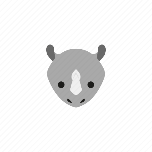 Animal, concept, design, face, mammals, rhinoceros, wild icon - Download on Iconfinder