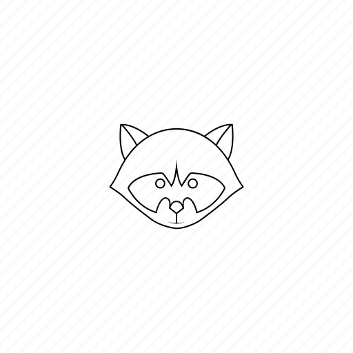 Animal, concept, design, face, mammals, racoon, wild icon - Download on Iconfinder