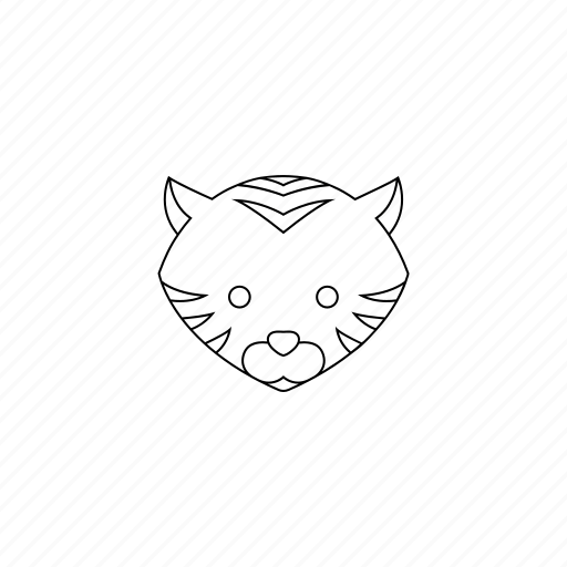 Animal, concept, design, face, mammals, tiger, wild icon - Download on Iconfinder