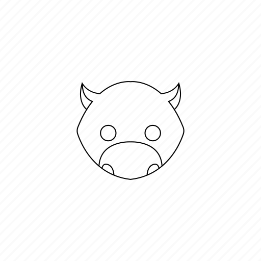 Animal, buffalo, concept, design, face, farm, mammals icon - Download on Iconfinder