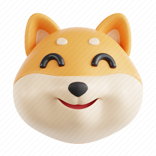 Smiling, shiba, inu, shiba inu, smiling shiba inu, animal emoji, animal icon - Download on Iconfinder