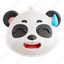 grinning, panda, grinning panda, animal emoji, animal, emoji, 3d icon, 3d illustration, 3d render 