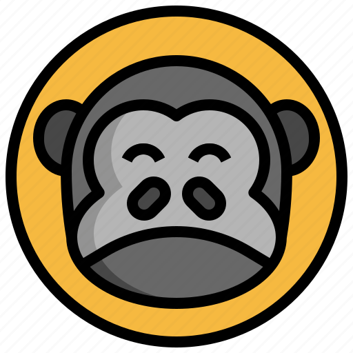 Gorilla, animals, zoo, wildlife, wild, life, fauna icon - Download on Iconfinder