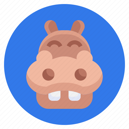 Hippo, animals, zoo, wildlife, wild, life, fauna icon - Download on Iconfinder