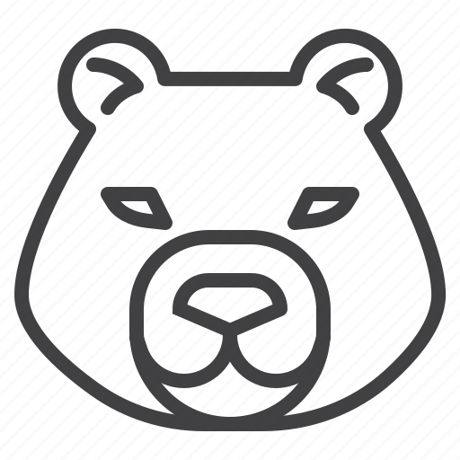 Bear, head, animal icon - Download on Iconfinder