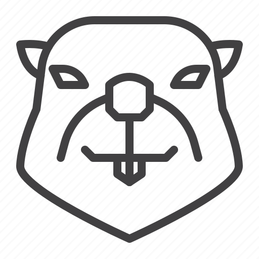 Beaver, head, animal icon - Download on Iconfinder