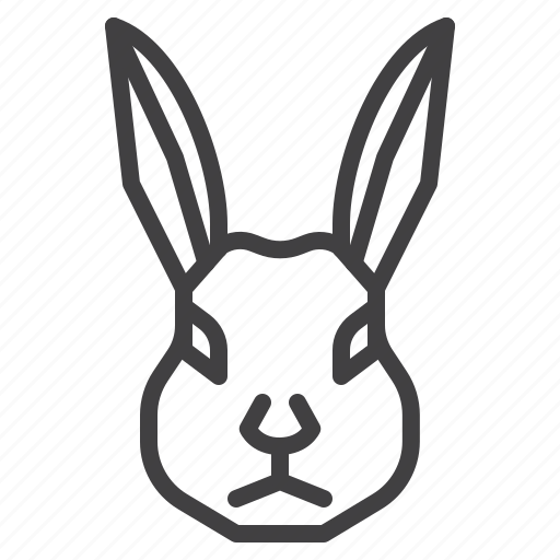 Hare, head, rabbit icon - Download on Iconfinder