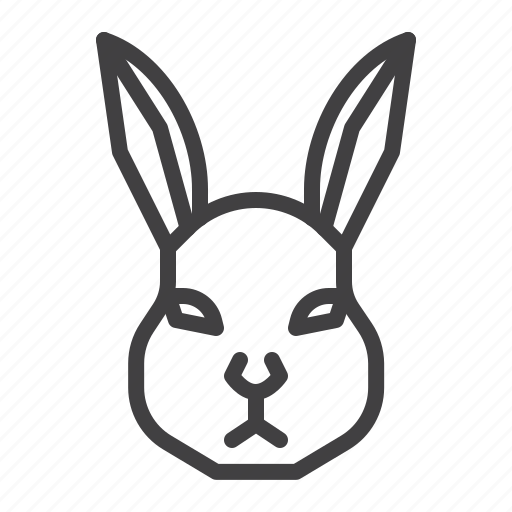 Rabbit, head, hare icon - Download on Iconfinder