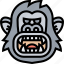 kingkong, gorilla, ape, scary, wildlife 