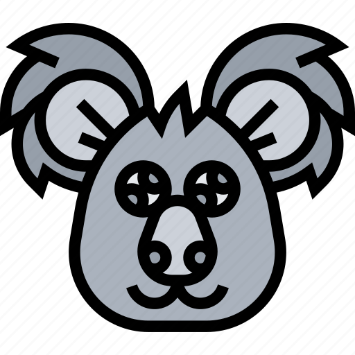 Koala, cute, australia, marsupial, animal icon - Download on Iconfinder