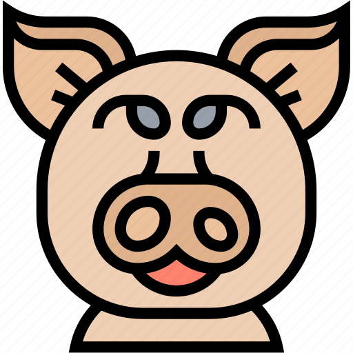 Pig, swine, domestic, livestock, farm icon - Download on Iconfinder