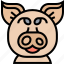 pig, swine, domestic, livestock, farm 