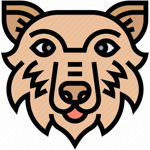 Wolf, canine, wildlife, furry, predator icon - Download on Iconfinder