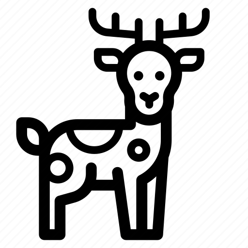 Deer, moose, reindeer icon - Download on Iconfinder