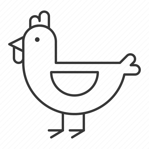 Animal, bird, chicken, rooster, wildlife, zoo icon - Download on Iconfinder