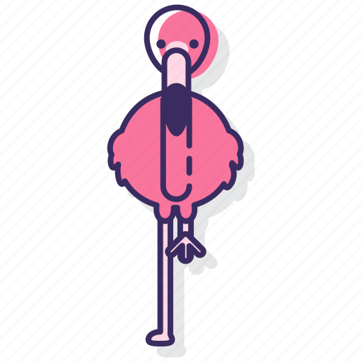 Flamingo, bird, pink icon - Download on Iconfinder