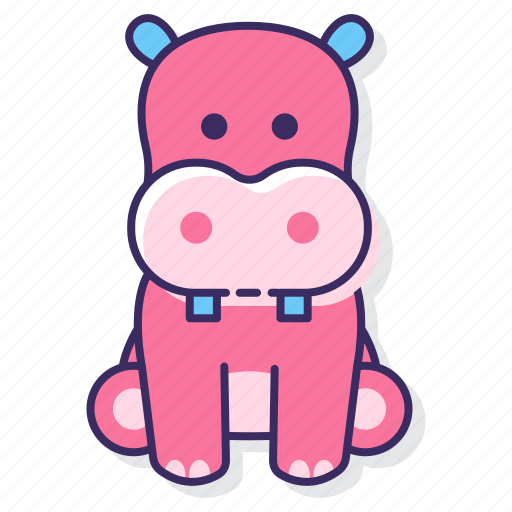 Hippopotamus, animal, hippo icon - Download on Iconfinder