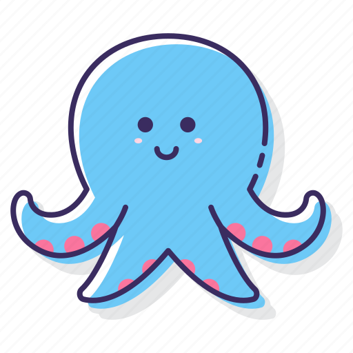 Octopus, animal, sea, squid icon - Download on Iconfinder
