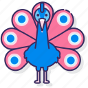 peacock, animal, bird, tail