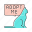 cat, talk, adopt, me, animal, building 