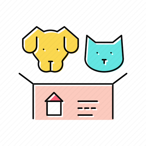 Dog, cat, looking, new, house, animal icon - Download on Iconfinder