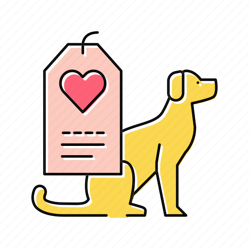 Dog, love, label, animal, shelter, worker icon - Download on Iconfinder