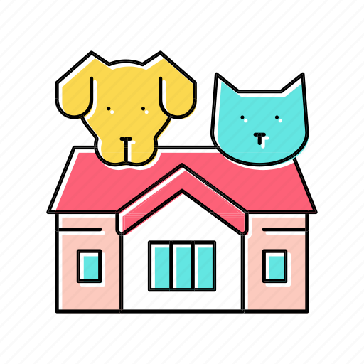 Home, cat, dog, animal, shelter, worker icon - Download on Iconfinder