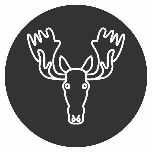 Avatar, elk, head, horns, moose, power, wild animal icon - Download on Iconfinder