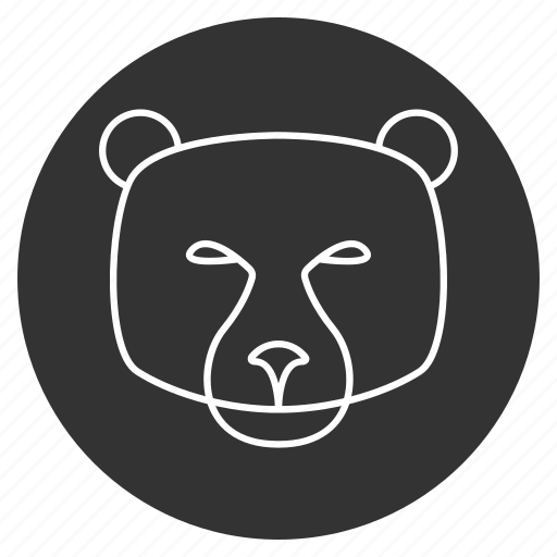 Animal, avatar, bear face, grizzly bear, jaws, mammal, predator icon - Download on Iconfinder