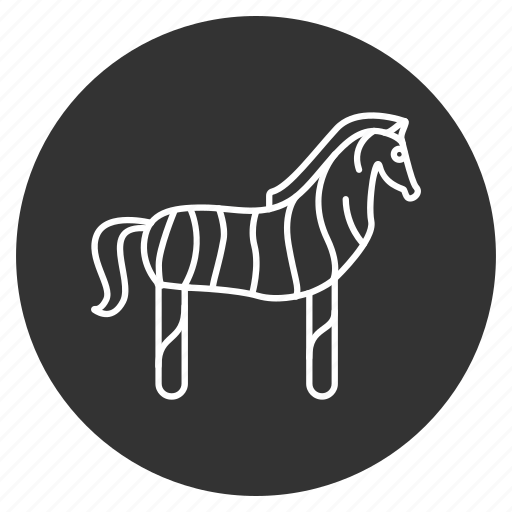 Animal, cute, horse, pony, safari, zebra, zoo icon - Download on Iconfinder