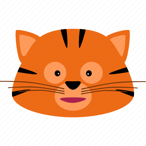 Cat, kitty, stripes, tiger, animal, animals, zoo icon - Download on Iconfinder