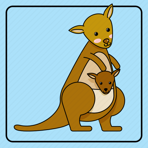 Animal, baby, kangaroo, kids, toy, zoo, pet icon - Download on Iconfinder