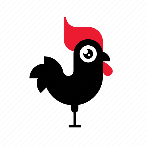 Animal, bird, chicken, cock, food, poultry, rooster icon - Download on Iconfinder