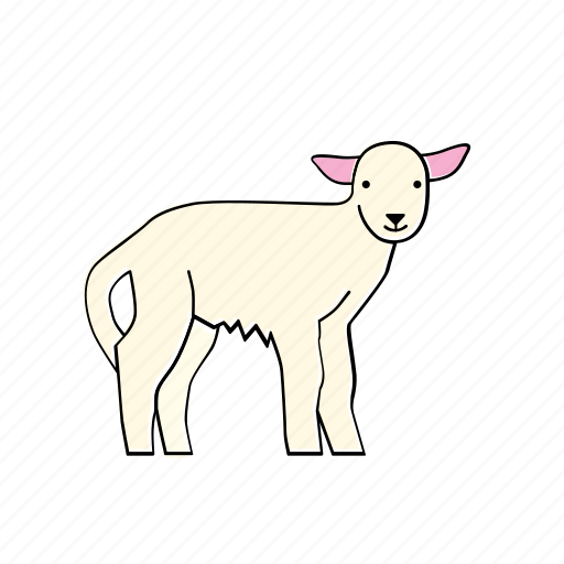 Lamb, animal, baby, farm, mammal, sheep icon - Download on Iconfinder