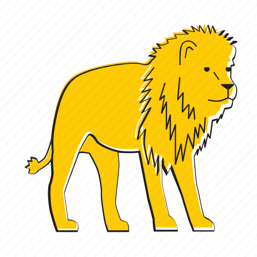 Lion, africa, animal, cat, mammal, wildlife icon - Download on Iconfinder