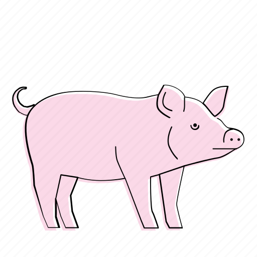 Pig, animal, farm, hog, mammal icon - Download on Iconfinder