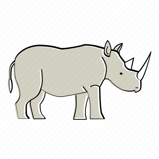 Rhino, africa, animal, mammal, wildlife icon - Download on Iconfinder