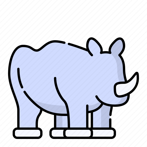Animal, animals, rhino, zoo icon - Download on Iconfinder