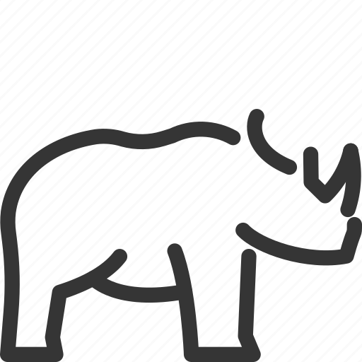 Rhino, animal, forest, rights, zoo, nature, wild icon - Download on Iconfinder