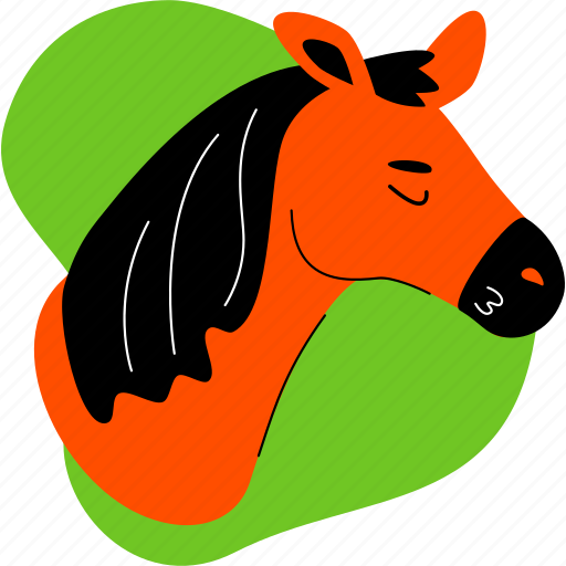 Horse, animal, farm, head icon - Download on Iconfinder