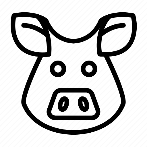 Pig, pork, animal, cattle, farming, animals icon - Download on Iconfinder